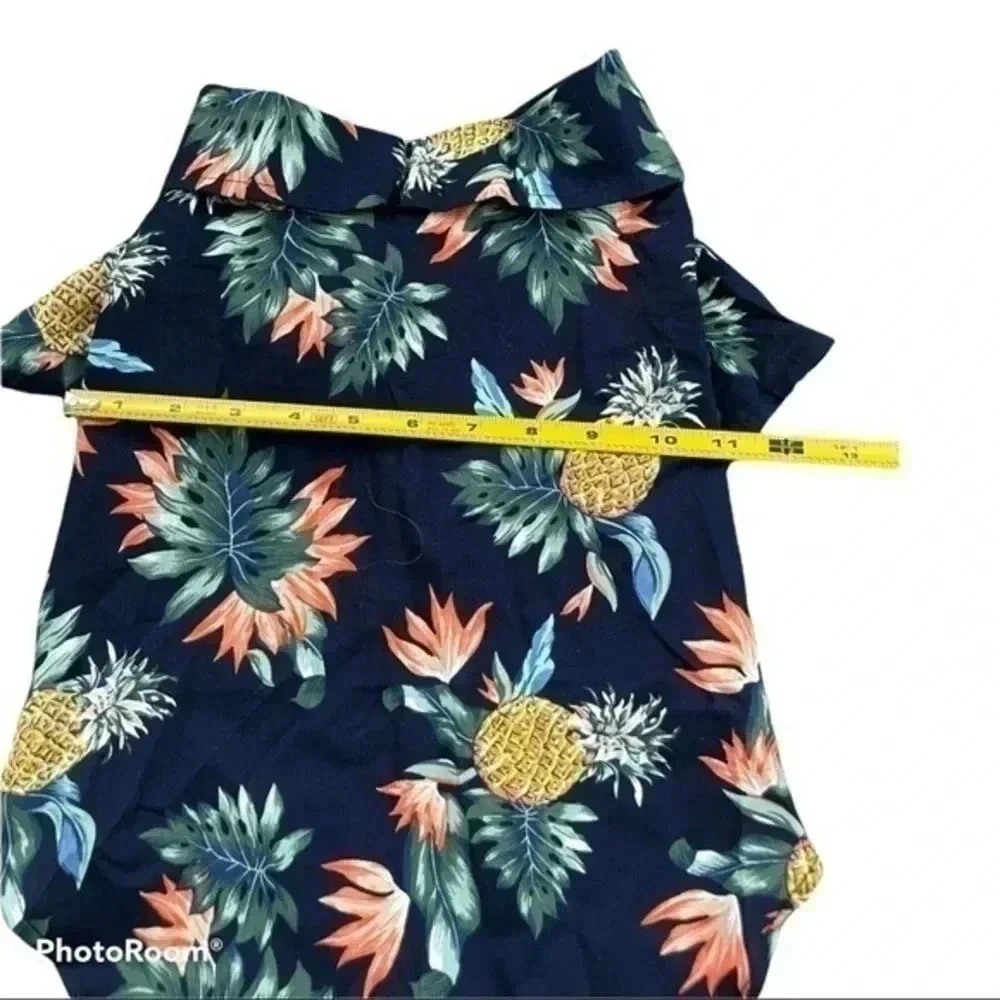 Hawaian floral shirt for dog/cat clothing NWOT Med